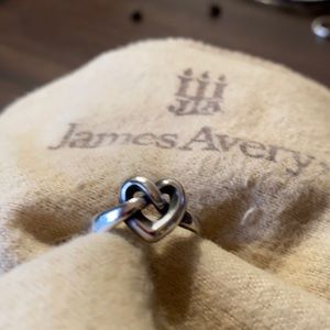 Vintage James Avery Heart Knot Ring - size 9